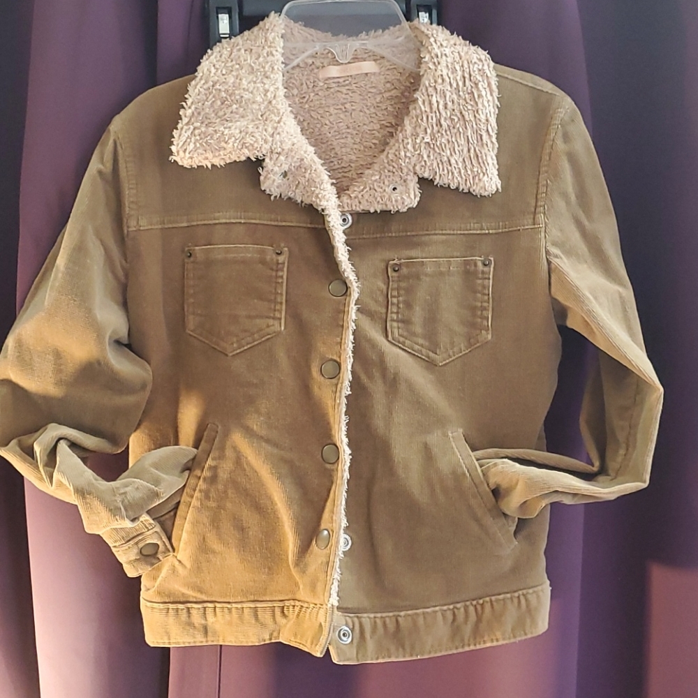 Forever 21 Corduroy Jacket, Sz S, Tan/light bro
